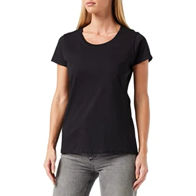 Imagen de Fruit of the Loom Ss129m, Camiseta Para Mujer, Negro, XS (Talla fabricante 8)