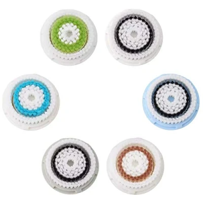Imagen de 6 cabezales de cepillo limpieza facial, repuesto para facial eléctrico, y exfoliante