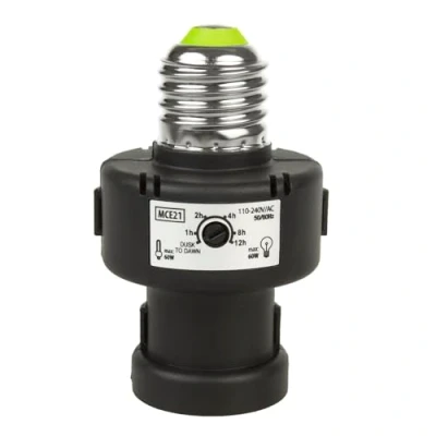 Imagen de Maclean Energy MCE21 Portalámparas E27 con Detector de Oscuridad 100W