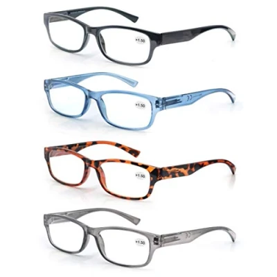 Imagen de Un Pack de 4 Gafas Lectura 3.5/Gafas para Presbicia Hombre Mujer,Buena Vision Ligeras Comodas,Vista Cerca/Vista Cansada