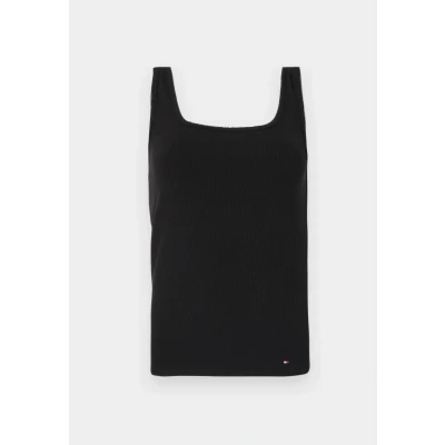 Imagen de Tommy Hilfiger SLIM Square TANK Top, Mujer, Talla: Small, Black