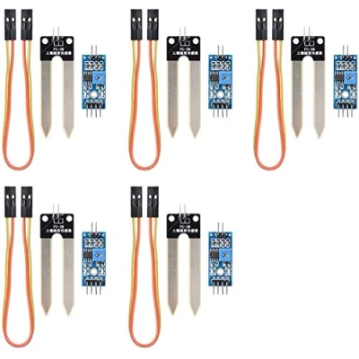 Imagen de DollaTek 5pcs del Suelo Humedad higrómetro Módulo Sensor de detección YL 69 Agua y HC 38 para Arduino