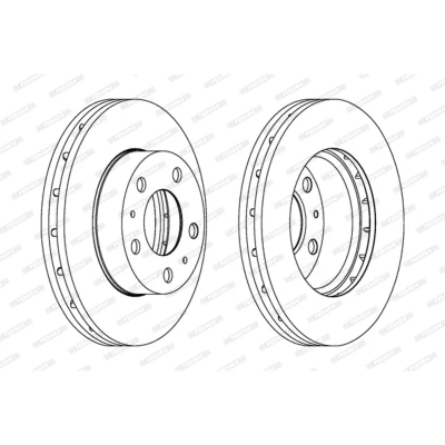 Imagen de FERODO PREMIER DDF1718 1 Disco de freno 300 32 5 ventilado sin tornillos FIAT: Ducato III Furgón, Camión plataforma / Chasis