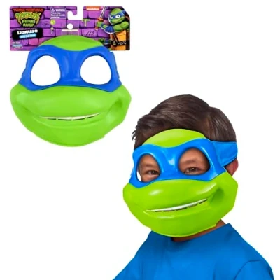 Imagen de Giochi Preziosi Las tortugas Ninja, Máscara de tortuga Disfraz, Leonardo, Para niños a partir 4 años, TU8251