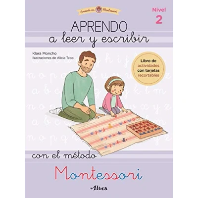 Imagen de Creciendo con Montessori. Cuadernos de actividades Aprendo a leer y escribir el método Montessori (Nivel 2): Libro tarjetas recortables (Altea)