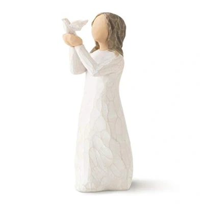 Imagen de Willow Tree Figura de niña con Paloma, Multicolor, Home &amp; Navidad Deco, Enesco
