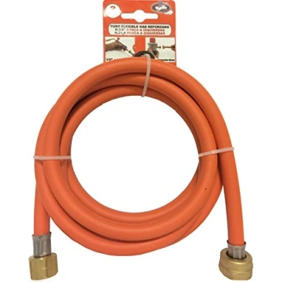 Imagen de S&amp;M Hembra 3/8&quot; Izq 21.8 Tubo Flexible Gas Reforzado, Naranja, 322068