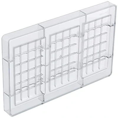 Imagen de Decora 0050147 Molde para Chocolate Tableta 100 G 127 X 72 11 H MM, El plastico, Transparente