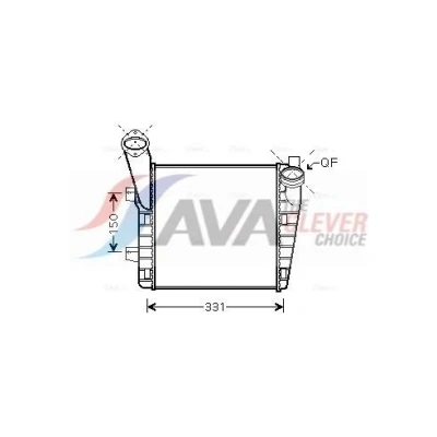 Imagen de PRASCO VNA4234 Intercooler Con acoplamientos rápidos PORSCHE: Cayenne, AUDI: Q7
