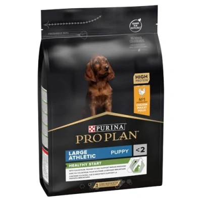 Imagen de Pro Plan Purina Comida Seco para Cachorro Grande Atlético con Optistart, Sabor Pollo 3 Kg
