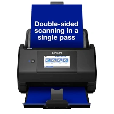 Imagen de Epson Escáner de alimentación automática alta velocidad inalámbrico WorkForce ES 580W con pantalla táctil y software OCR