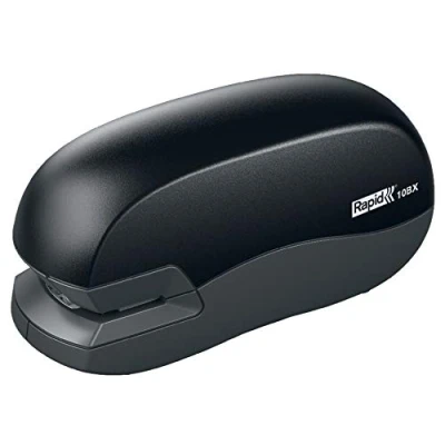 Imagen de Rapid 5000294 Grapadora manual (hasta 10 hojas), color negro y plateado