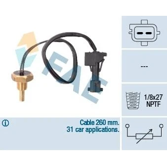 Imagen de Sensor, temperatura del refrigerante FAE 32741