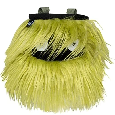 Imagen de 8B+ 8BPLUS Bolsa de Tiza Brad para Escalada y búlder Cinturón, mosquetón Caja Regalo incluidos Apertura Amplia Portacepillos Zurdos diestros, Amarillo, Negro