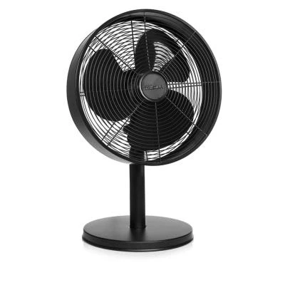 Imagen de Tristar VE 5928 Ventilador de mesa metálico con diseño moderno, 30 centímetros diámetro y oscilante 85, 3 velocidades, motor cobre, ángulo ajustable 20, 61.24 dB, 35 W, negro mate