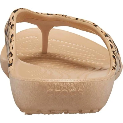 Imagen de Crocs Kadee Ii Flip W, Chanclas Mujer, Leopard Gold, 33/34 EU