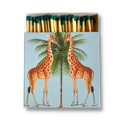 Imagen de Curator Home Luxury Gift Long Safety Matches I Stylish Giraffe Design Square Matchbox Y