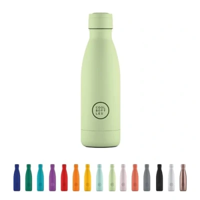 Imagen de Cool Bottles Botella de Agua Acero Inoxidable 350 ml Pastel Green 23,5 x 7 cm Térmica Hermética Bebidas Frías 36 H y Calientes 18 Triple Technology Libre BPA