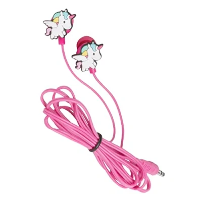 Imagen de Konix Unik Auriculares intrauriculares con Cable para Smartphones y Tablets Micrófono Integrado de 1,2 m Conexión Jack Diseño Unicornio