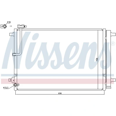 Imagen de NISSENS 940329 Condensador con secador Aluminio 656 R 134 a AUDI: A8 D4