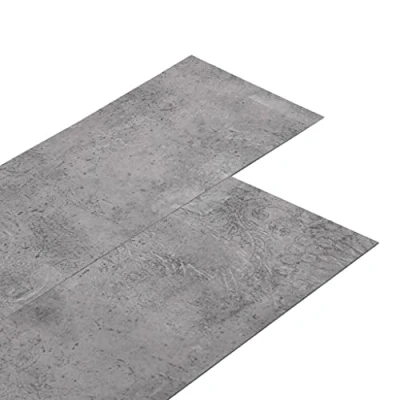 Imagen de vidaXL Lamas para Suelo Baldosa Azulejo Salón Cocina Antiestático Ignífugo Impermeable Antideslizante PVC Autoadhesivas 5,21 m² 2 mm Marrón Cemento