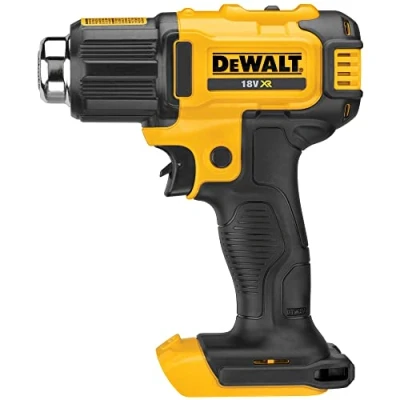 Imagen de DEWALT DCE530N XJ Pistola de Aire caliente XR 18V, 290 530 C, Ajuste 2 temperaturas, Luz LED, Incluye boquillas, Sin Batería ni Cargador