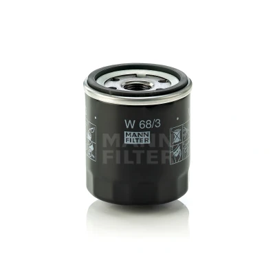Imagen de MANN FILTER W 68/3 Filtro de aceite 3/4 16 UNF con válvula bloqueo retorno enroscable TOYOTA: Corolla XII Familiar, VI Liftback