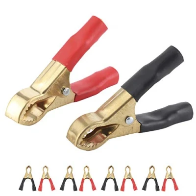 Imagen de Pinzas De Cocodrilo, 80 Mm Largo, 10 Piezas, 50 A, Cocodrilo Para Coche, Cable Batería, Carga, Accesorio Coche Cargadores Batería
