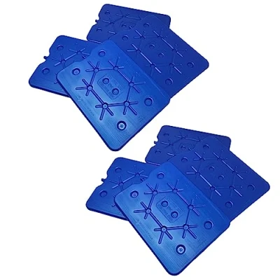 Imagen de ToCi XXL Bloque refrigerante para refrigerador, color azul, 32 x 25 cm, 800 ml, plástico, 8 unidades