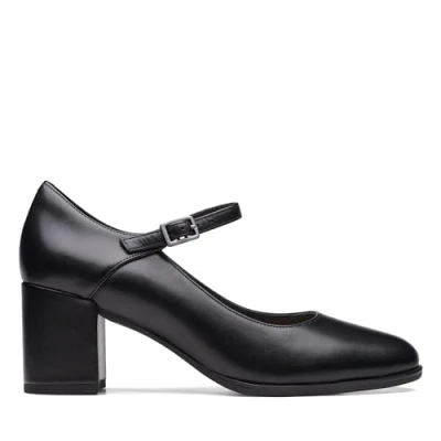 Imagen de Clarks Premium Freva55 Strap, Bomba Mujer, Black Leather, 35.5 EU