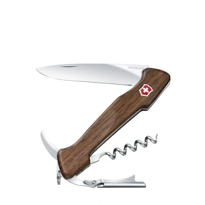 Imagen de Victorinox, Wine Master Wood, Navaja Multiuso Suiza, Cuchillo bolsillo, Regalo, 6 Funciones, Hoja grande, Two step lever, Bloqueable