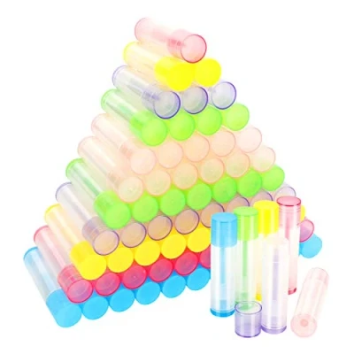 Imagen de 72Pcs Tubo de Lápiz Labial, Transparente Contenedor Bálsamo Labial 5 Ml, Envases Labios Plásticos, Recipientes Vacíos para DIY Labial(6 Colores)