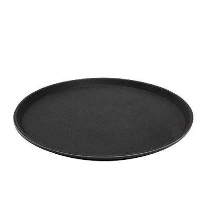 Imagen de APS bandeja Gastro, negra para servir, de PRFV con superficie antideslizante, Ø 40,5 x altura 2 cm,