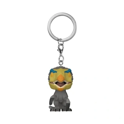 Imagen de Funko Pop! Keychain: JW3 Slasher Dino Therizinosaurus Jurassic World 3 Minifigura de Vinilo Coleccionable Llavero Original Relleno Calcetines Idea Regalo Mercancia Oficial