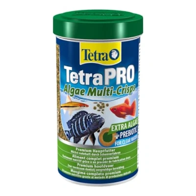 Imagen de Tetra Pro Algae Multi Crisps Alimento premium para peces con concentrado de algas una mayor resistencia, lata 250 ml