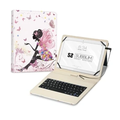 Imagen de Teclado bluetooth con soporte para tablet subkt1 usb052
