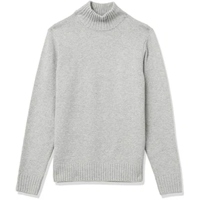 Imagen de Amazon Essentials Jersey de Manga Larga con Cuello Alto y Tacto Suave Hombre, Gris Claro, XL