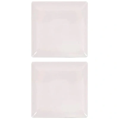 Imagen de AC Pack de 2 Platos Modelo Cerámica 21 x cm Material Resistente Apto para lavavajillas y microondas Ideal el hogar, Cocina hosteleria.