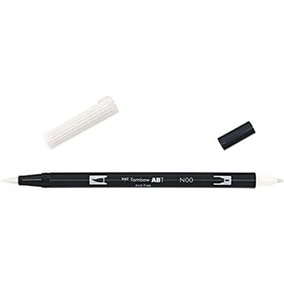 Imagen de Tombow ABT Dual Brush Rotulador Acuarelable de Doble Punta para Dibujos Profesional, Lettering, Manga, Bocetos y Acuarela Mazclador N00