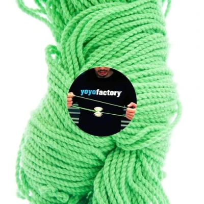 Imagen de 100 Yo Cuerda de Repuesto YoyoFactory Verde (100% Poliéster, Piezas, Se Adapta a Todos Los Yoyos)