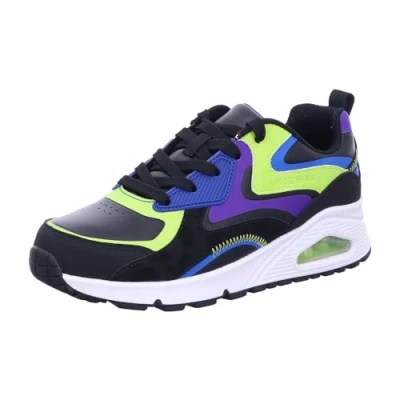 Imagen de Skechers Uno Gen1 Color Surge, Zapatos Deportivos Niños, Black Synthetic/ Multi Trim, 31 EU