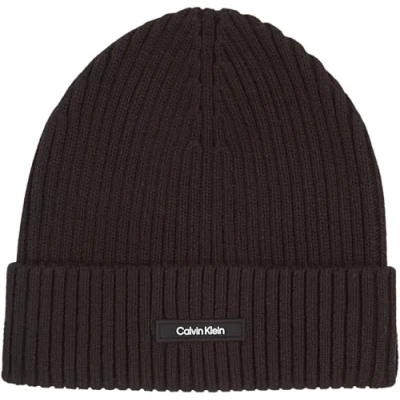 Imagen de Calvin Klein Classic Beanie Unisex Gorro, Talla: One Size, Black