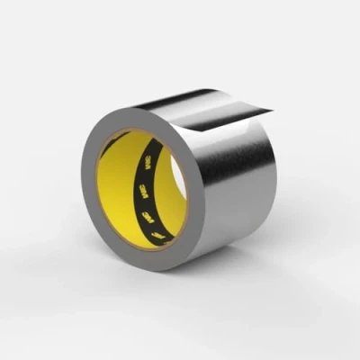 Imagen de 3M 1436 Cinta de Aluminio, 75 mm x 50 m, 12 unidades