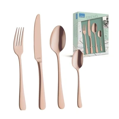 Imagen de Austin, acero inoxidable, cobre, Ménagère 16 couverts pour 4 personnes