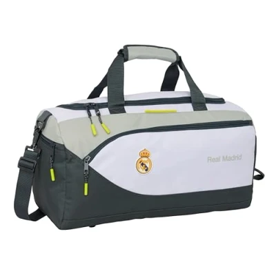 Imagen de Safta REAL MADRID EQUIPACIÓN 25/26 Bolsa de Deporte, Mochila, Ideal para Niños Diferentes Edades, Cómoda y Versátil, Calidad Resistencia, 50x25x25 cm