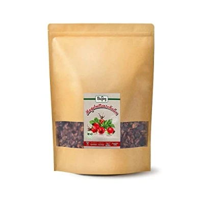 Imagen de Biojoy Copos de escaramujo BÍO (2 kg), apto para té e infusión, natural y sin aditivos (Rosa canina)