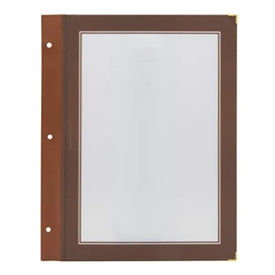 Imagen de Securit Wood Range Inserts A4, Pack de 5 ‎Marrón