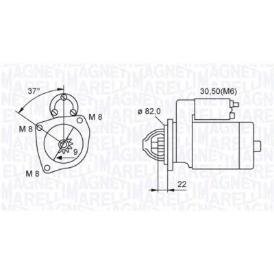 Imagen de MAGNETI MARELLI 063721449010 Motor de arranque 12 2,5 9 FIAT: Ducato III Furgón, Camión plataforma / Chasis, Bus