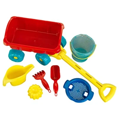 Imagen de Theo Klein Carrito de Transporte 2002 Aqua Action, Incluye Juego Cubos, regadera, rastrillo, Pala, Juguetes para niños a Partir 18 Meses