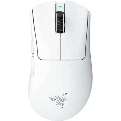 Imagen de Razer DeathAdder V4 Pro Ratón para Esports ergonómico inalámbrico y Ultraligero 57g 2,4 GHz Hyperspeed Focus 45K Sensor 8K Hz Polling Switches ópticos Gen 4 PC/Mac Blanco